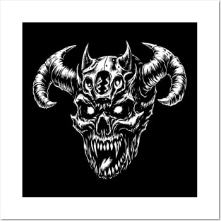 DEMON SKULL Posters and Art